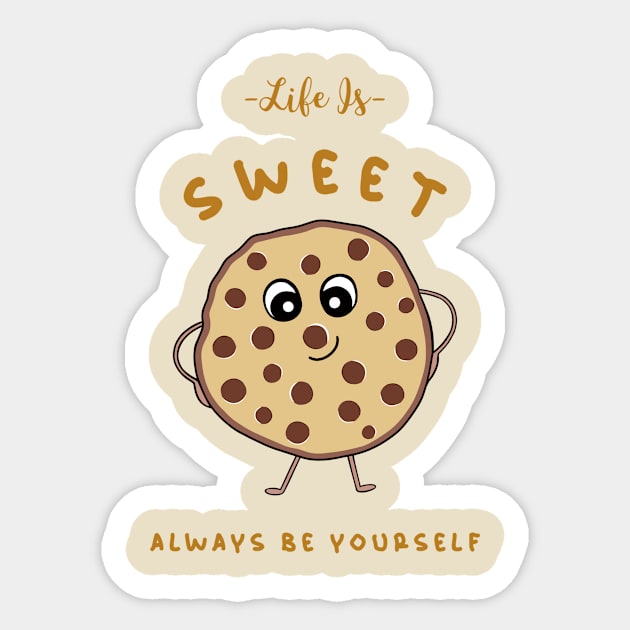 LIFE Is Sweet Cookie Lover Sticker by SartorisArt1